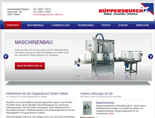 Tablet Screenshot of kueppersbusch-velbert.de